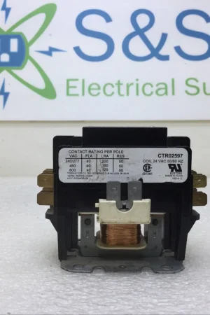 Factory Price Herm Refrig. CTR02597 40 Amp 2 Pole 600V Contactor Coil w/ 24 VAC Coil