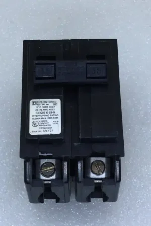 Budget Square D HOM235 35 Amp 2 Pole 120/240V Circuit Breaker - White Sticker