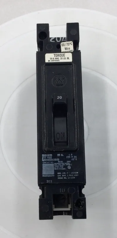 Westinghouse EHB1020 20 Amp 1 Pole 120/277V Type EHB Circuit Breaker New Arrival