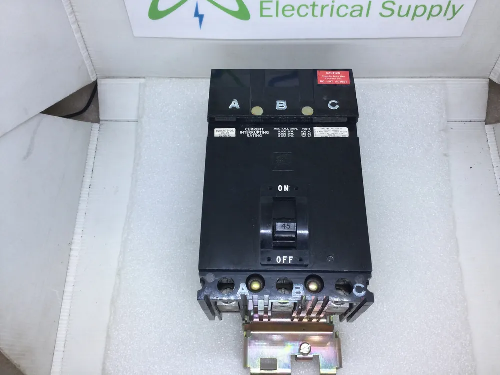 Trending Square D FA36045 45 Amp 3 Pole 600V I-Line Circuit Breaker FA-36045