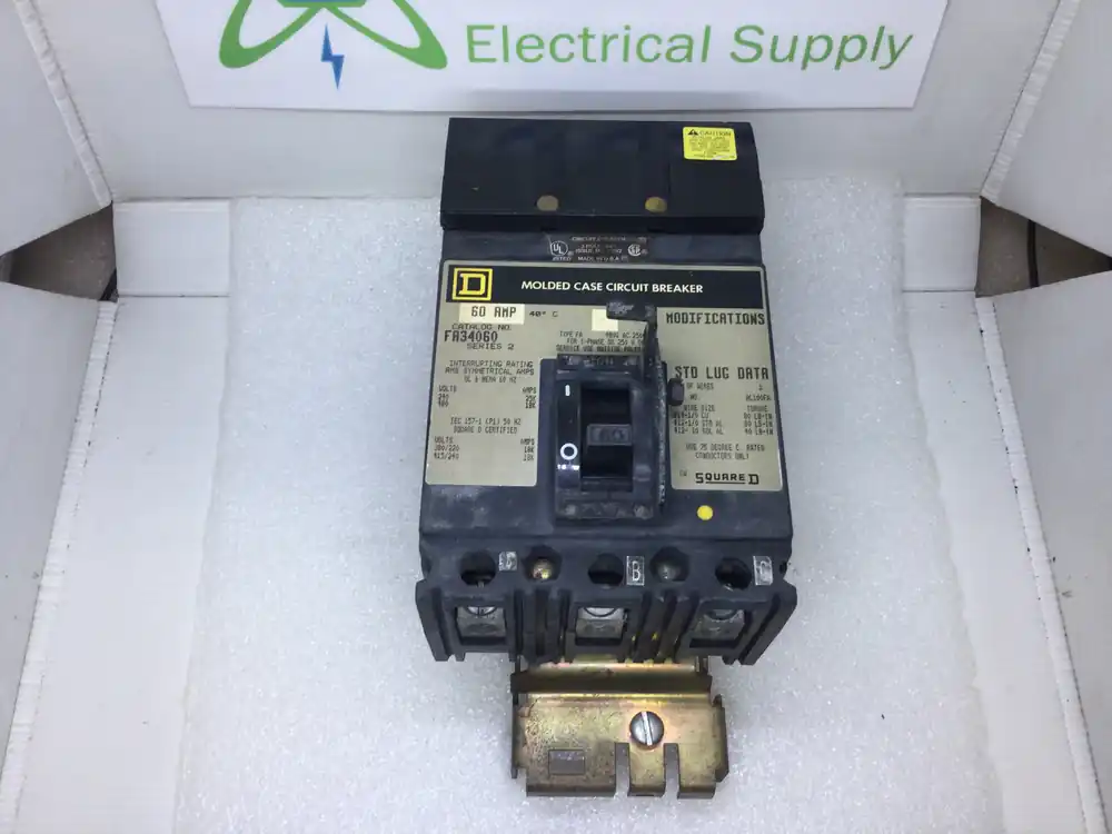 Top Pick Square D FA34060 60 Amp 3 Pole 480V I-Line Circuit Breaker FA-34060