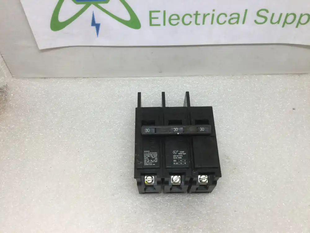 Final Sale Siemens/ITE/Gould BQ3B030 30 Amp 3 Pole 240V Type BQ Circuit Breaker