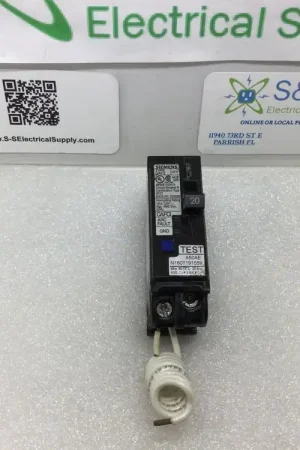 Best Price Siemens QA120CAFC 20 Amp Arc Fault Circuit Breaker QAF2