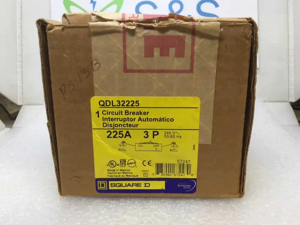 Affordable Square D QDL32225 225 Amp 3-Pole 240V Breaker -New