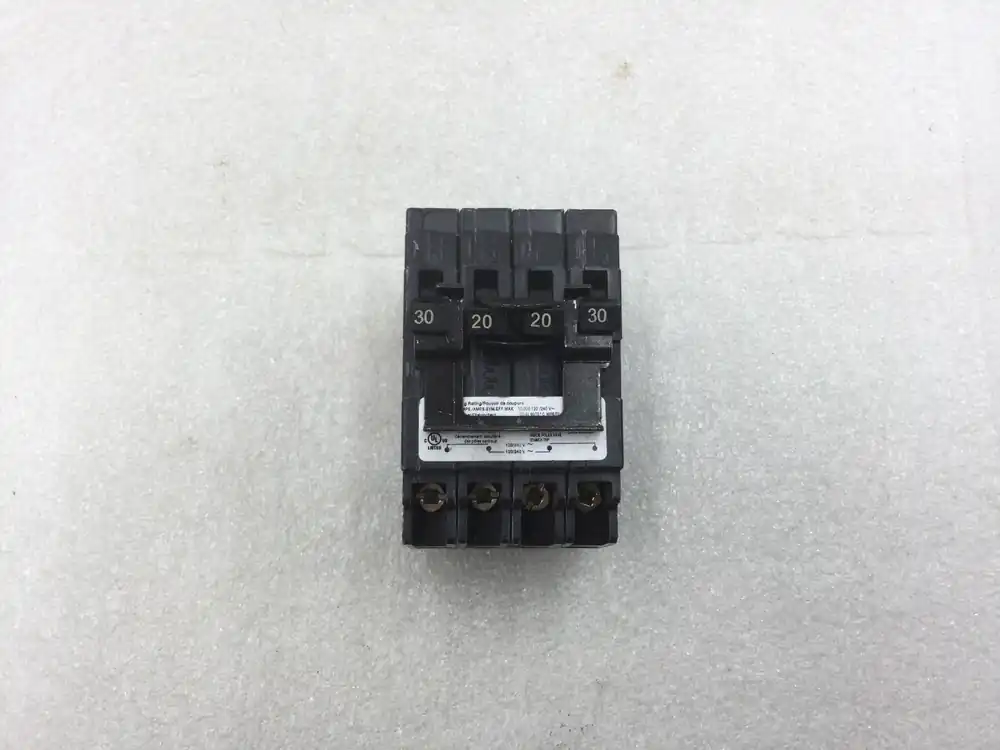 Today Only Siemens Q23020CT2 30/20/20/30 Amp 4 Pole 120/240V Circuit Breaker
