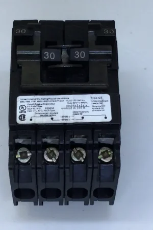 Buy Online Siemens Q23030CT2 30 Amp 4 Pole 120/240V Quad Style Circuit Breaker