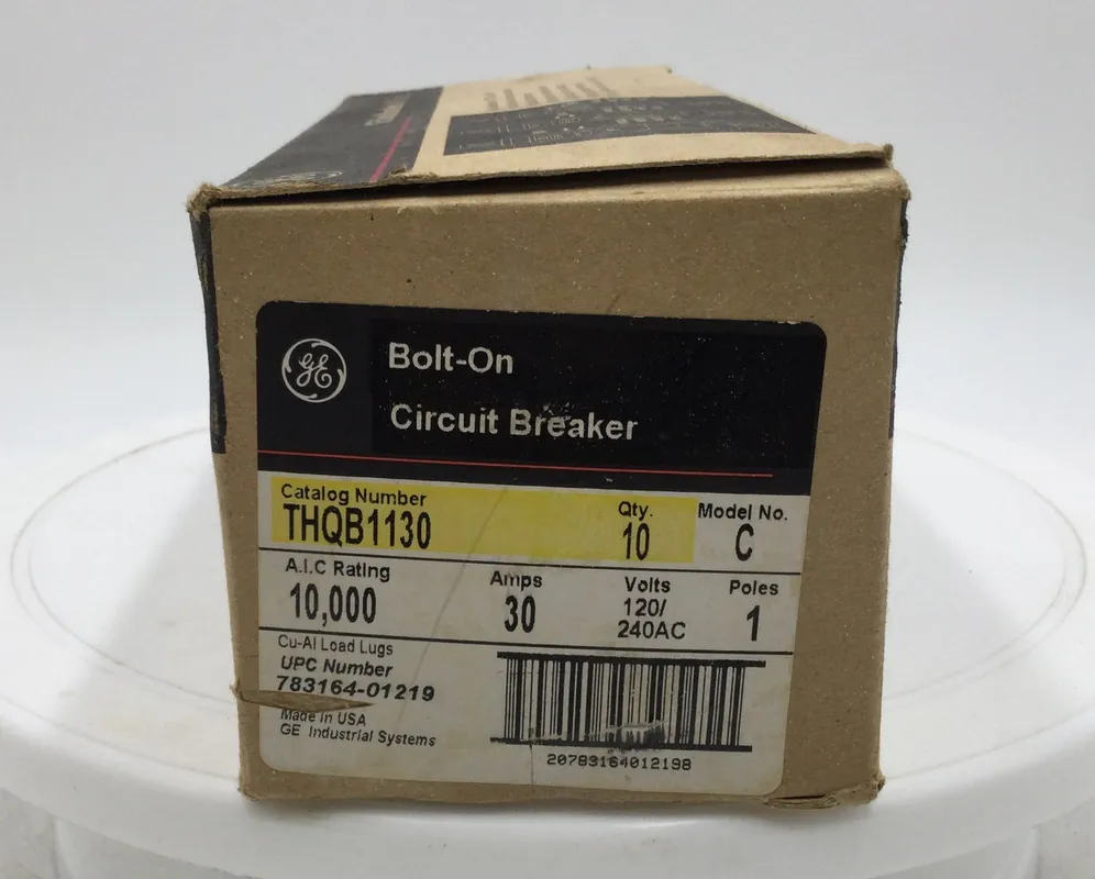 Best Choice General Electric TQB/THQB1130 30 Amp 1 Pole 120/240V Bolt On Circuit Breaker