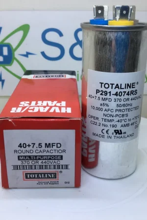 New Arrival Totaline P291-4074RS 40+7.5MFD +/-5% 370/440V 50/60Hz 70c/-40c Capacitor