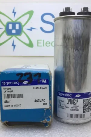 GE/Genteq 97F9645 CPT00237 45uF -/+6% 440VAC 50/60Hz Capacitor Buy Direct