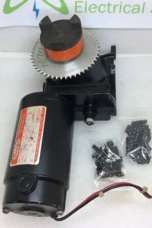 Grab Now Dayton Permanent Magnet DC Motor Model# 4Z725A 40A 90VDC 1/12 Input HP 167:1 Gear Ratio 9.9 F/LRPM