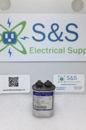 GE Capacitor (oval) 97F9001 7.5uf +/-6% 370Vac 50/60Hz Modern