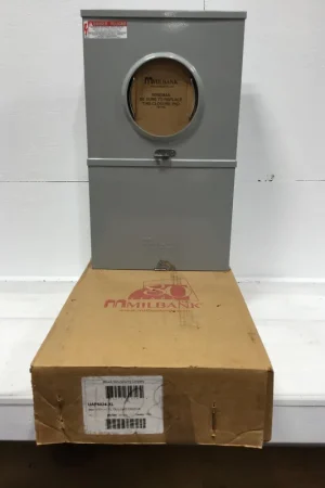 Free Shipping Milbank UAP5024-XL 200 Amp 4 Terminal 12 Space Outdoor Rated Meter Socket/Load Center Combo