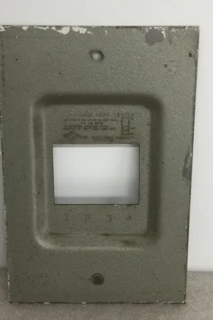Zinsco Magnetrip Cat. No. 3M-S 120/240V 4 Space Load Center Dead Front Cover Only 10 3/8" x 6 5/8" Best Price