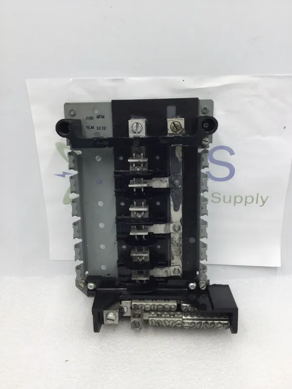 Certified GE TLM1212 125 Amp 6 Space/12 Circuit 120/240 VAC Load Center Guts Only 7"X9.5"