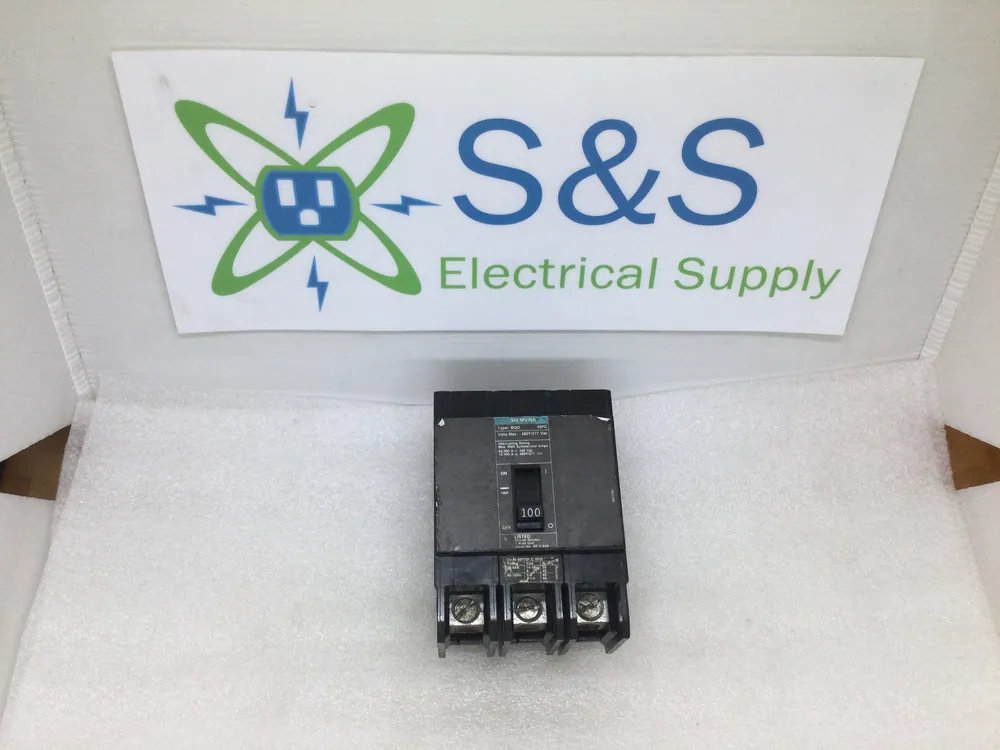 Viral Siemens BQD3100 100 Amp 480/277 Volt 3 Pole Breaker