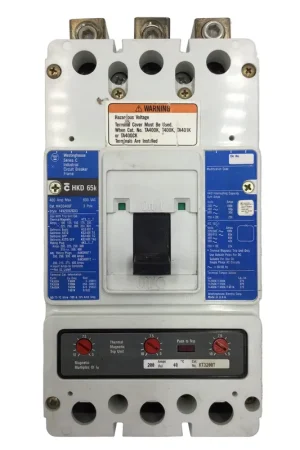 Westinghouse HKD3400F 400 Amp 3 Pole 600V Circuit Breaker W/KT3200T Amp Trip Fast Shipping