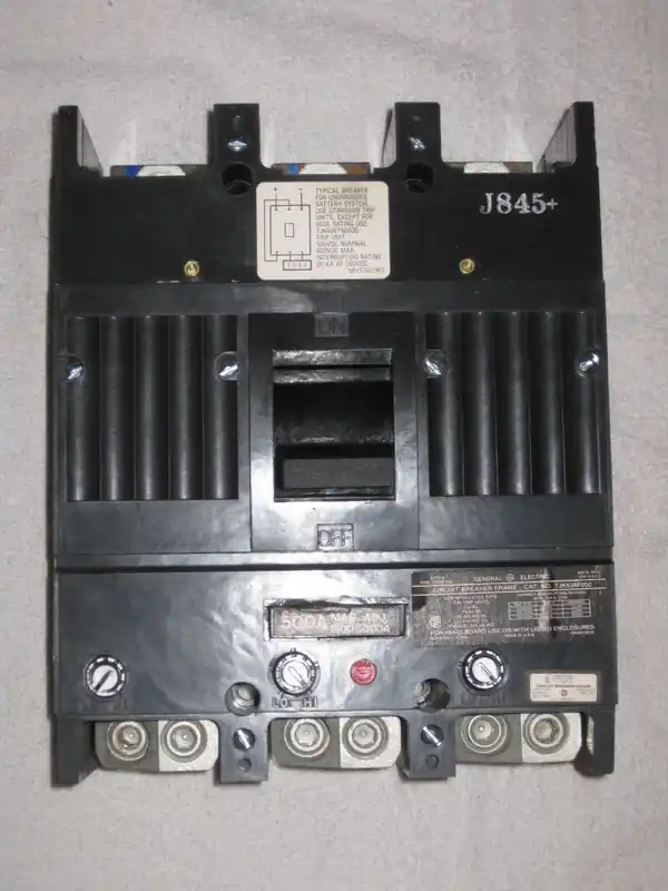 Mega Sale GE General Electric TJK636F000 3 Pole 500 Amp Trip 600v Circuit Breaker