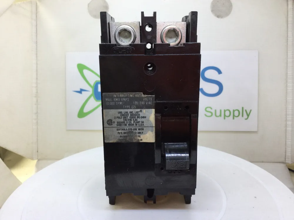 Limited Offer Square D Q2L-2125 125 Amp 2 Pole 120/240Vac 50/60Hz Circuit Breaker Q2L2125