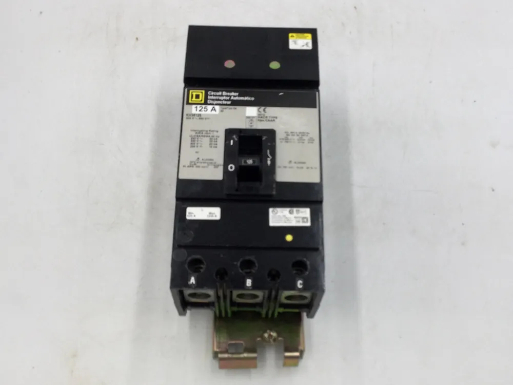Budget Square D KH36125 125 Amp 3 Pole 480/600v Type KA I Line Circuit Breaker