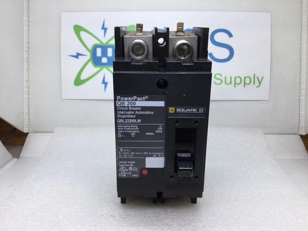 Square D PowerPact QB 200 QBL22200LW 2 Pole 200 Amp 120/240v Circuit Breaker High Quality
