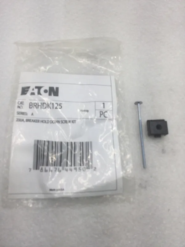 Eaton BRHDK125 Hold Down Screw Kit for Type BR Two Pole Breakers 150-200 Amp Warranty Included