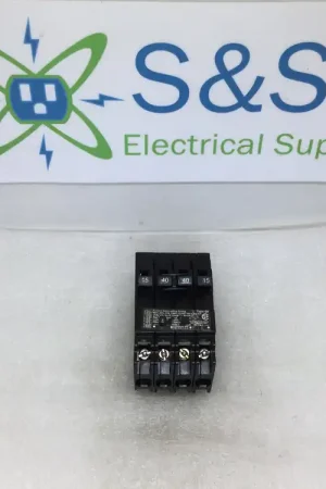 Certified Siemens Q21540CT 2 Pole 120/240vac 2-15a/2-40a Quad Style Circuit Breaker
