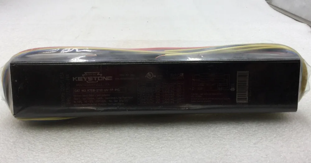 Keystone Technologies KTEB-2110-UV-TP-PIC Outdoor Rated T12 Electronic Light Ballast Rapid Start 120 VAC 1.65 Amps thru 277 VAC 0.74 Amps Limited Offer