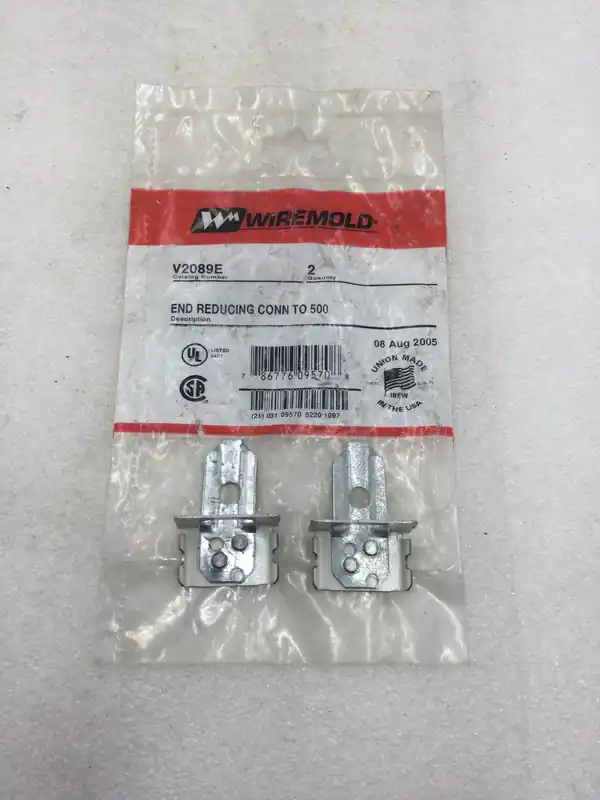 New Release Wiremold V2089E 2000 Series Steel End Reducing Connector Connects 2000 Series Raceway to 500 Series Raceway (Pack of 2)