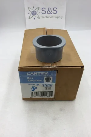 Deal Cantex 5133722 3" PVC Box Adapters (Box of 10)