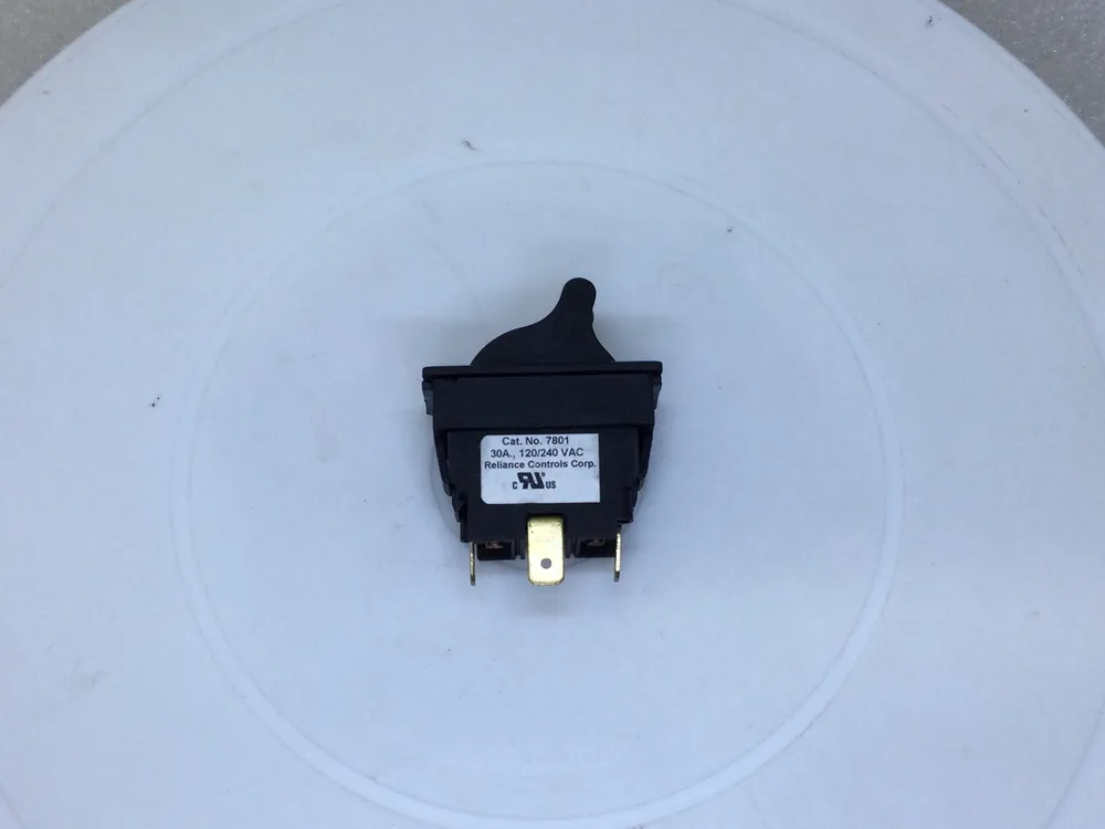 Budget Reliance Controls Corp. #7801 30 Amp 120/240VAC Rocker Toggle Switch