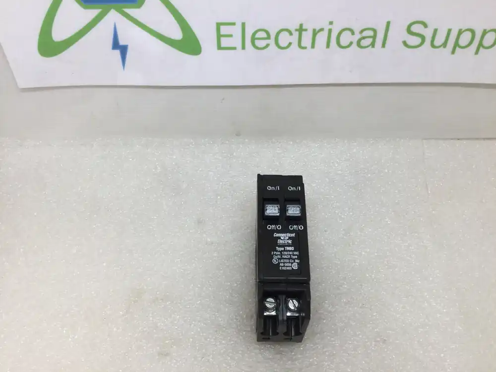 Crafted Connecticut Electric/UBI TBBD2020 20A/20A Tandem 120/240V Circuit Breaker