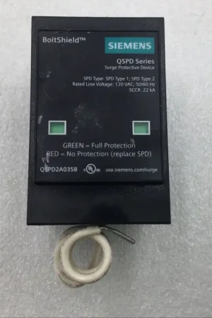 Free Shipping Siemens QSPD2A035B 35 Amp 2 Pole 1PH 3W 240V Surge Protective Device