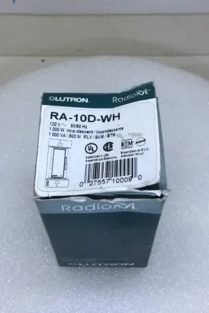 Lutron RA-10D-WH 120V Light Dimmer Instant Buy