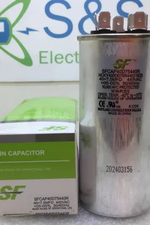 Service First SFCAP40D75440R 40+7.5MFD +/-5% 440V 50/60Hz Run Capacitor Special Offer