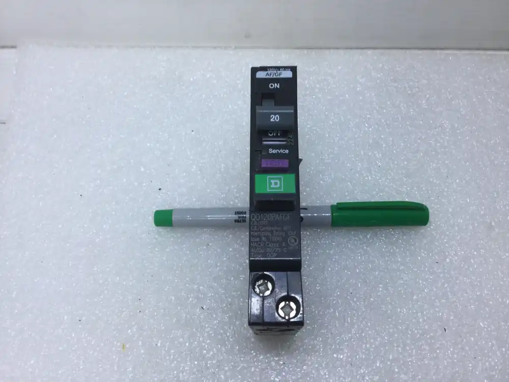 Square D QO120PAFGF 20 Amp 1 Pole 120V AFCI Circuit Breaker - Cosmetic Flaw Hot Deal