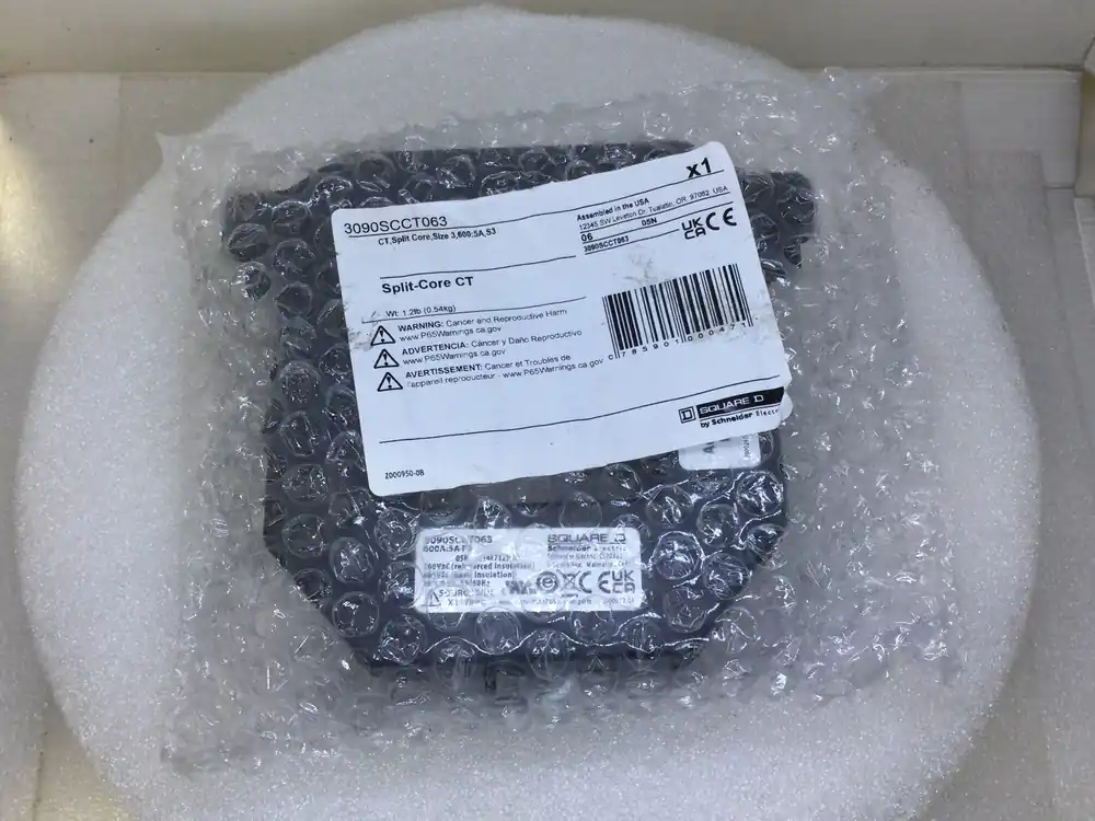 Original Square D 3090SCCT063 600A:5A S3 600V Power Logic Split Core CT