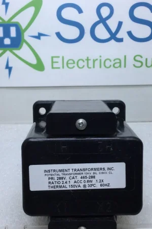 In Demand Instrument Transformers 465-288 Potential Transformers 50/60Hz Ratio 2.4:1