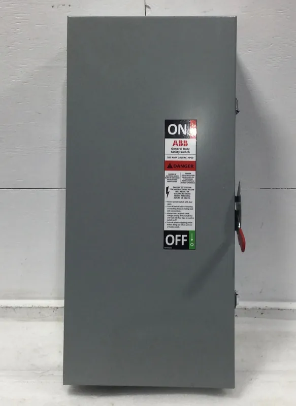 ABB TG4324R 200 Amp 3 Pole 4W 120/240V Fusible General Duty Safety Switch Fresh Stock
