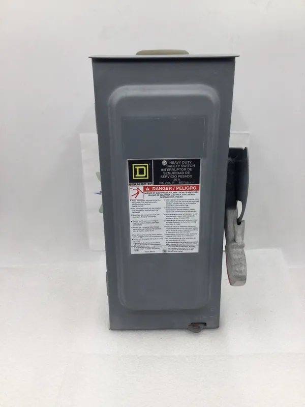 Square D H361NRB 30 Amp 3 Pole 600 VAC Type 1 Fused Heavy Duty Safety Switch Buy Direct