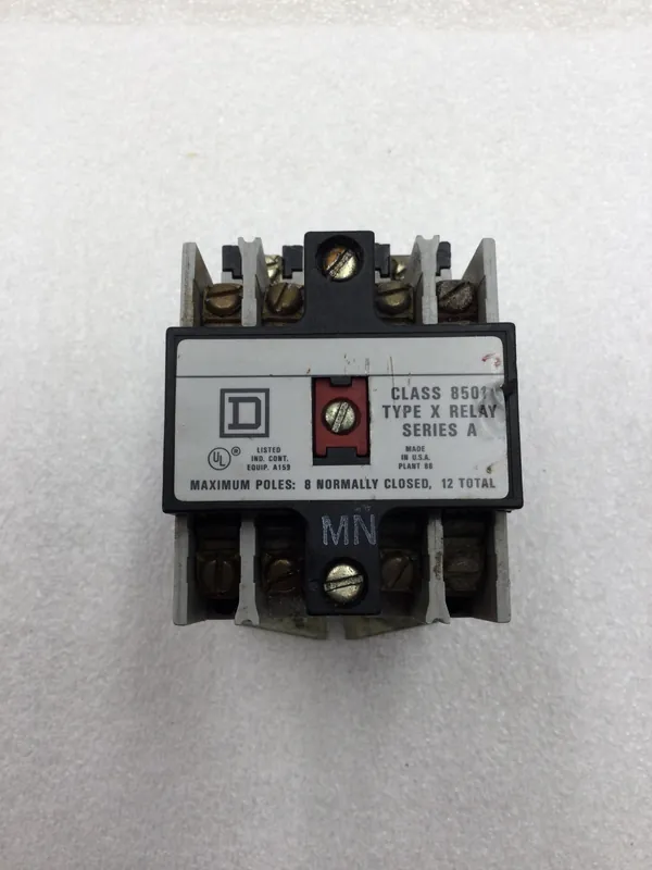 Buy Direct Square D 8501X040 20 Amp 8 Pole 600 VAC Industrial Control Relay w/120 VAC Coil