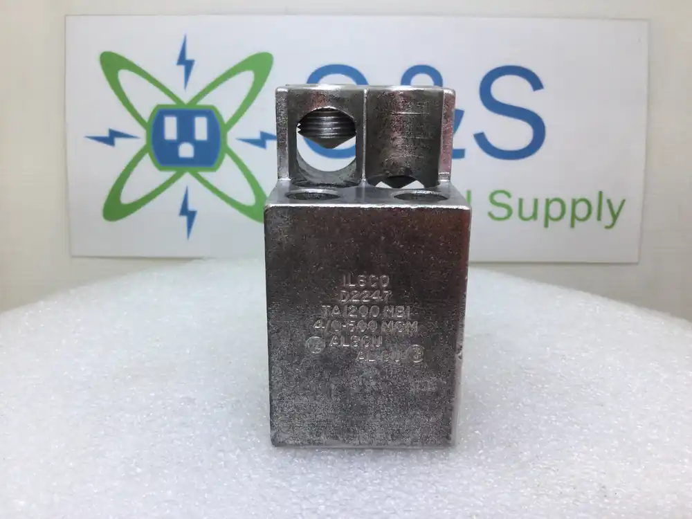 Ilsco D2247 TA1200NBI 4/0 500MCM AL9CU Terminal Lug Fresh Stock