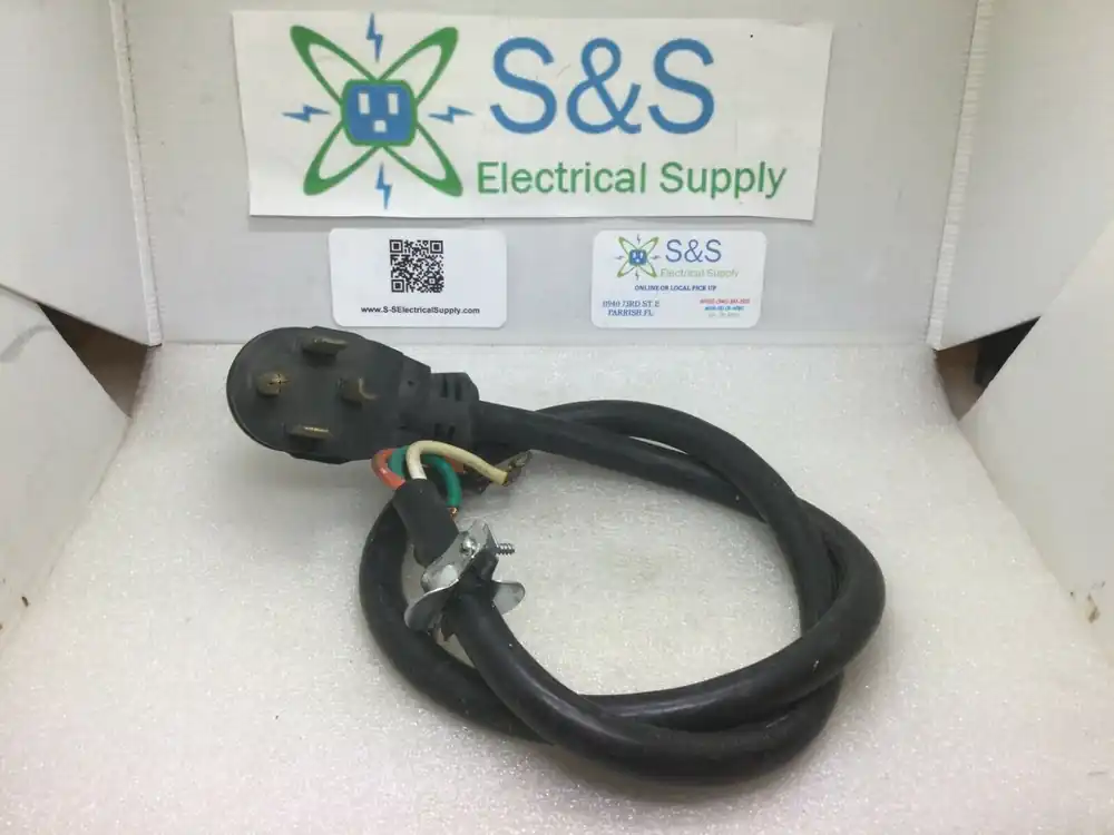 Same Day Shipping Ge Dryer Cord 4 Prong 5 1/2' Long E90155-D Ul Srdt 10awg 250v 30 Amp Heavy Duty