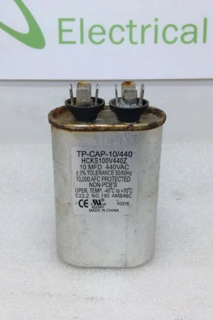 Capacitor 10/440 HCKS100V440Z 10MFD+3% 440vac Hassle-Free Returns
