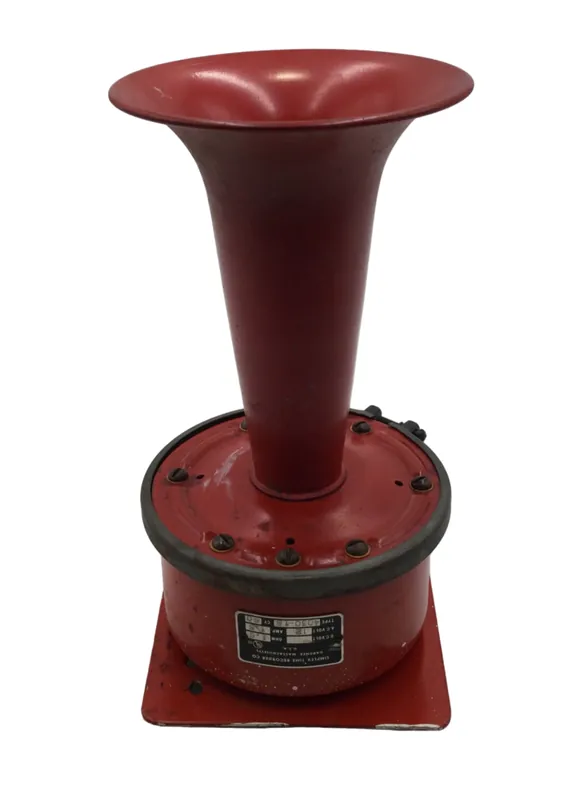 Hot Deal Vintage Simplex 4030-1B 1.5 Amp 12V Trumpet Style Fire Alarm Horn