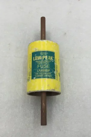 High Quality Bussmann LPJ-500SP Low Peak 500 Amp Dual Element Time-Delay Fuse Class J 600v