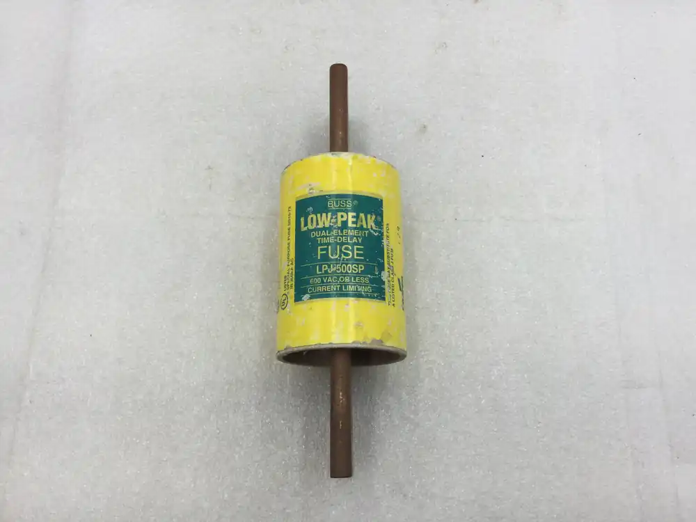 High Quality Bussmann LPJ-500SP Low Peak 500 Amp Dual Element Time-Delay Fuse Class J 600v