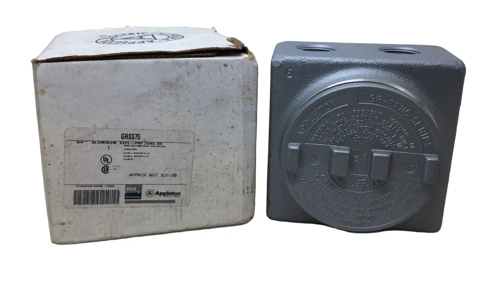 Bulk Order Appleton Electric GRSS75 3/4" Explosion Proof 7-Hub Junction Box