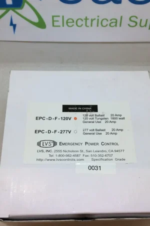 LVS EPC-D-F-120V 120V Ballast 20A 180W General Use Emergency Power Control (New) Handmade