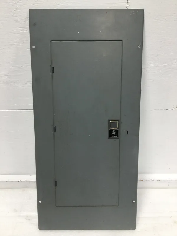 GE TM2020S/F 200 Amp 20 Space 120/240V Cover/Door Only w/Main 27 1/8" x 12 3/4" Budget