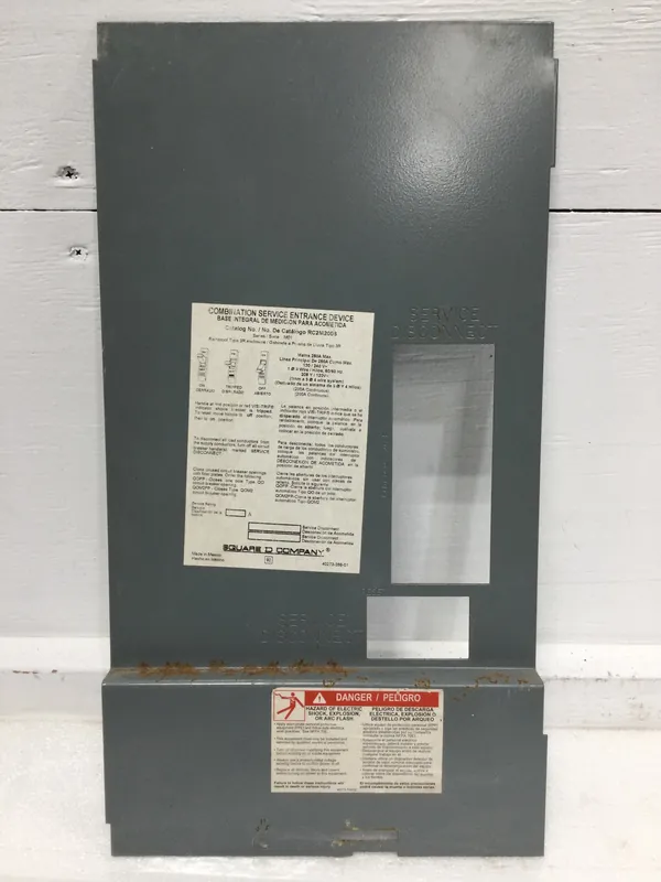 Square D RC2M200S 250 Amp 120/240V Dead Front Only 18" x 9 3/4" In Demand
